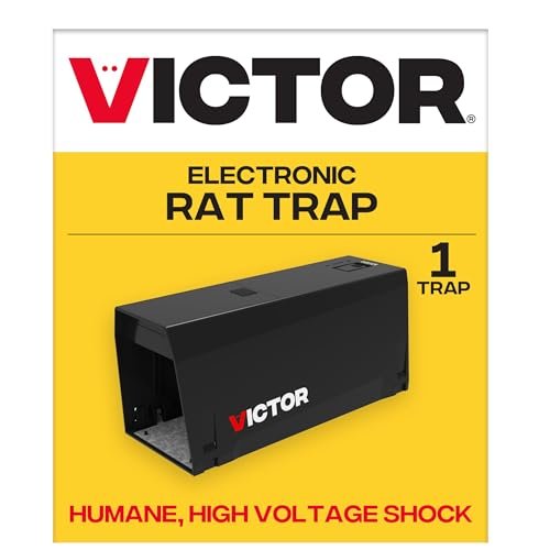 Victor Indoor Electronic Rat Trap, Humane Electric Rat Traps Indoor for Home, No Touch, No See Traps - M241B