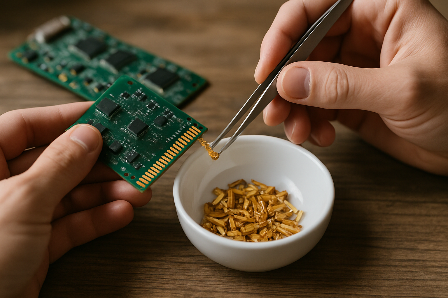 How to Extract Gold from Electronics at Home Without Chemicals
