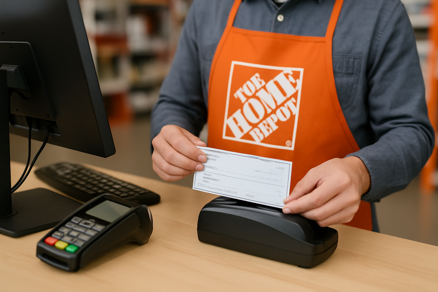 Does Home Depot Electronically Process a Check?