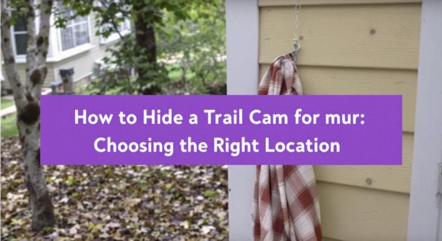 how to hide a trail cam for home security